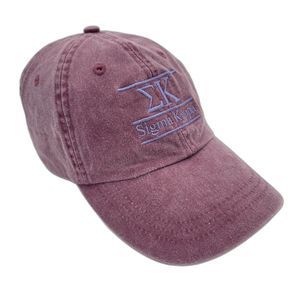 Sigma Kappa Sorority Collegiate Baseball Cap Hat Red OS